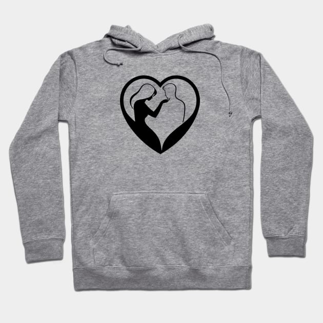 Love Blooms For You - I Love My Valentine Hoodie by Orento
